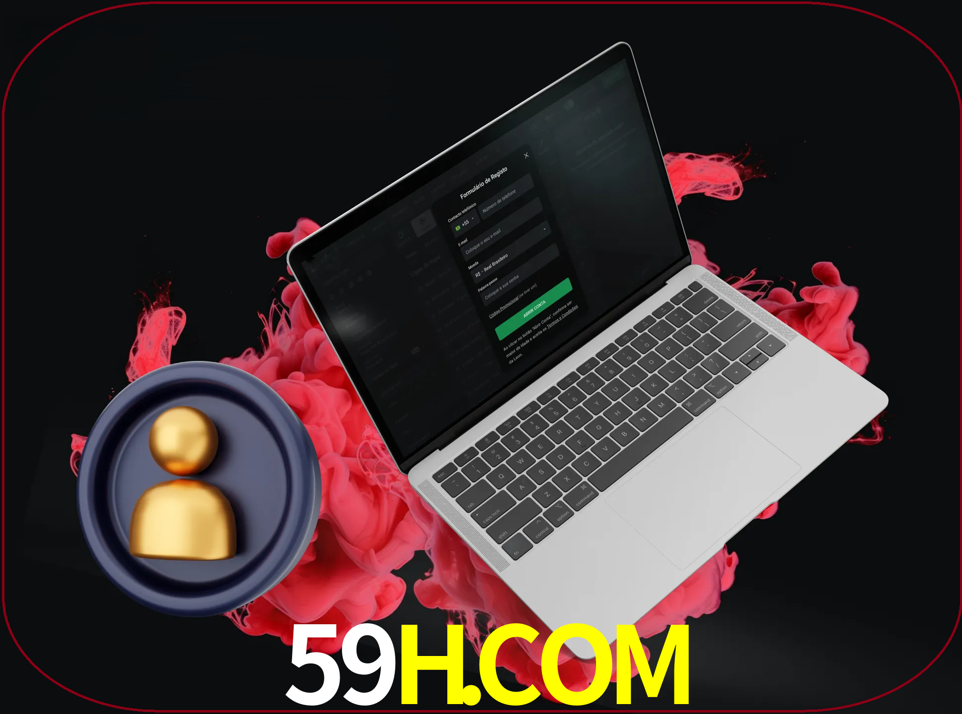 No cabeçalho do site 59h, clique no botão que o levará a um formulário especial onde terá de introduzir as suas informações actuais.
